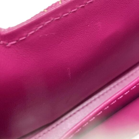 Auth CHANEL Chain Clutch / Matelass - Pink Denim Shoulder Bag gold hardware - Picture 14 of 16